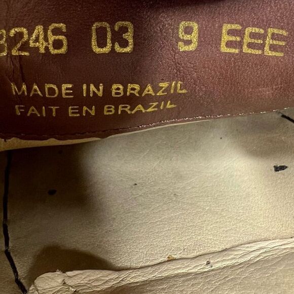 Florsheim Dress Shoes Brown Woven Leather Penny Loafers Slip On Mens Size 9 EEE - Picture 10 of 11